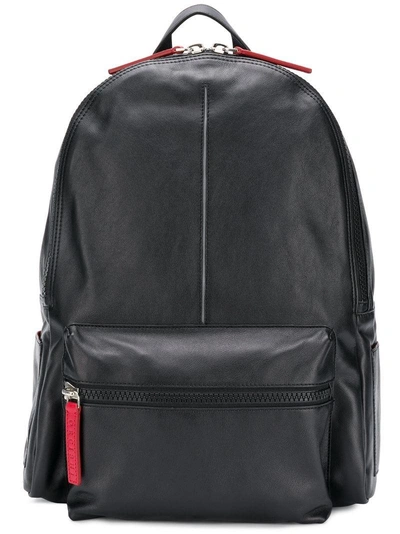 contrast zip backpack