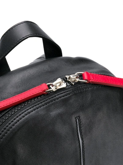 contrast zip backpack