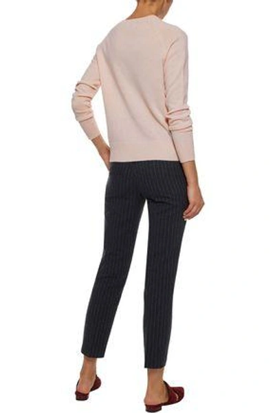 Shop Iris & Ink Woman Gertie Cashmere Sweater Pastel Pink