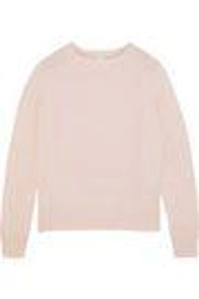 Shop Iris & Ink Woman Gertie Cashmere Sweater Pastel Pink