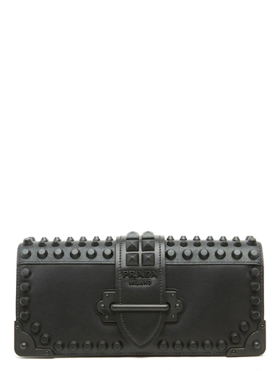 Shop Prada 'cahier' Bag In Black