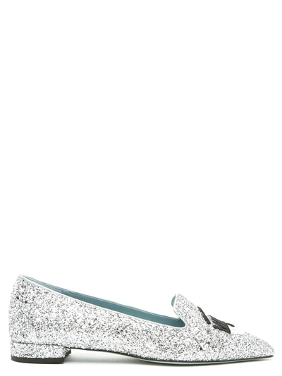 Shop Chiara Ferragni 'flirting' Shoes In Silver