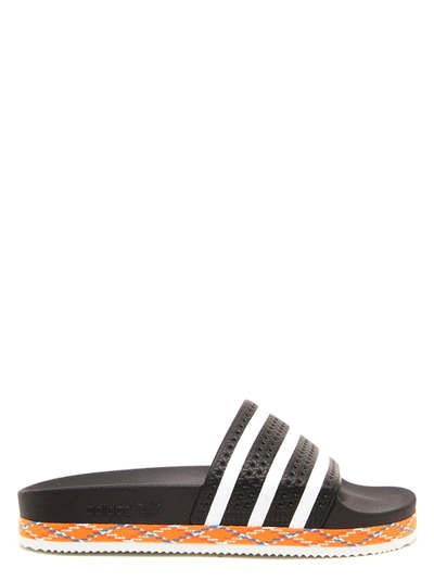 Shop Adidas Originals Adilette New Bold Shoes In Black