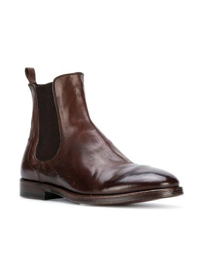 Shop Alberto Fasciani Chelsea Boots In Brown