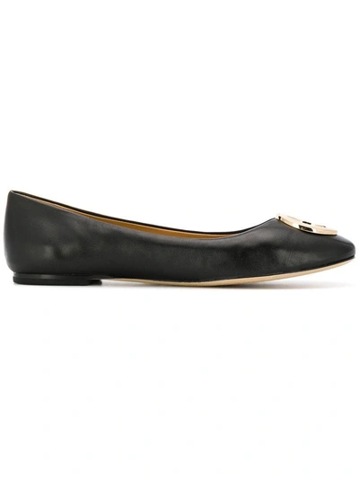 Shop Tory Burch Caterina Ballerina Shoes - Black