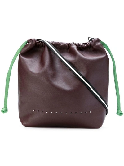Shop Alexander Wang Bucket Shoulder Bag In Brown