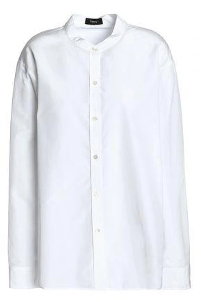 Shop Theory Woman Poplin Shirt White
