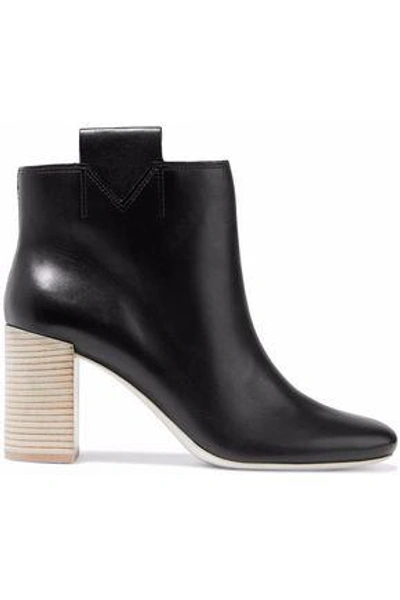 Shop Mercedes Castillo Bailee Leather Ankle Boots In Black