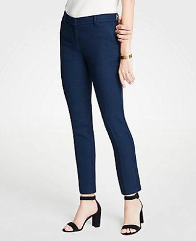 Shop Ann Taylor The Ankle Pant In Texture - Curvy Fit In Coasta Brava