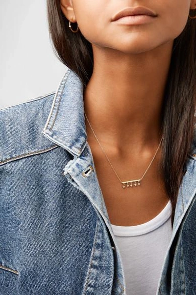 Shop Jennifer Meyer Stick 18-karat Gold Diamond Necklace