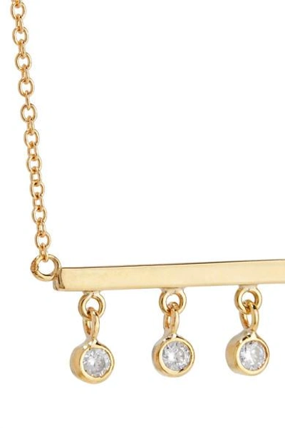 Shop Jennifer Meyer Stick 18-karat Gold Diamond Necklace