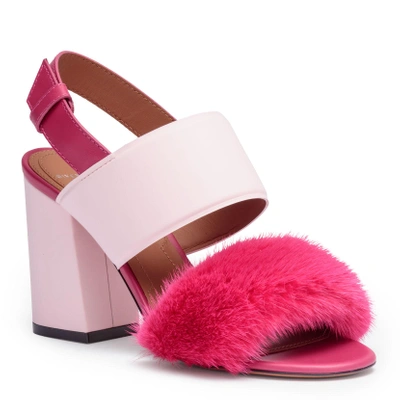 Shop Givenchy Paris Pink Mink Sandals