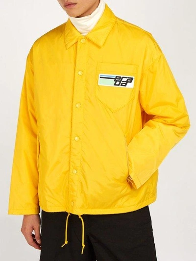 Prada Padded Nylon Jacket In Yellow | ModeSens