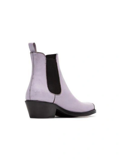 Shop Calvin Klein 205w39nyc Claire 40 Western Ankle Boots In Pink