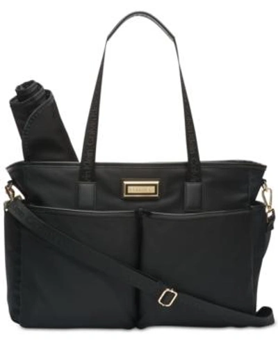 Shop Calvin Klein Florence Diaper Bag In Black/gold