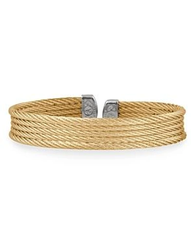 Shop Alor Cable Layer Cuff In Gold