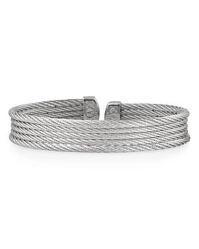 Shop Alor Cable Layer Cuff In Silver