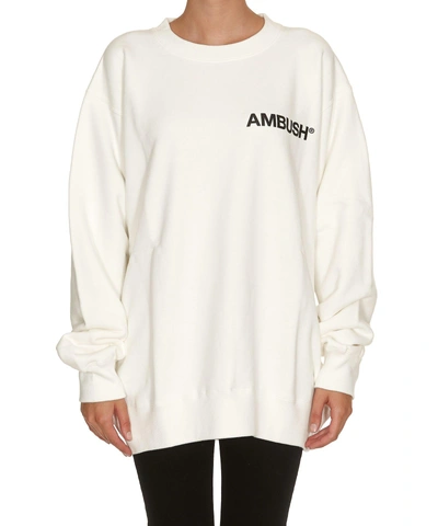 Shop Ambush Logo Sweatshirt In White
