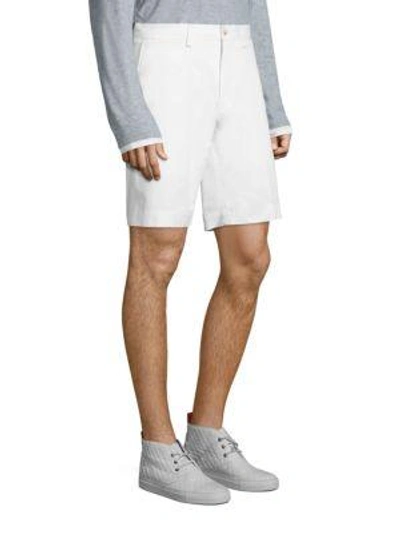 Shop Polo Ralph Lauren Suffield Solid Shorts In White