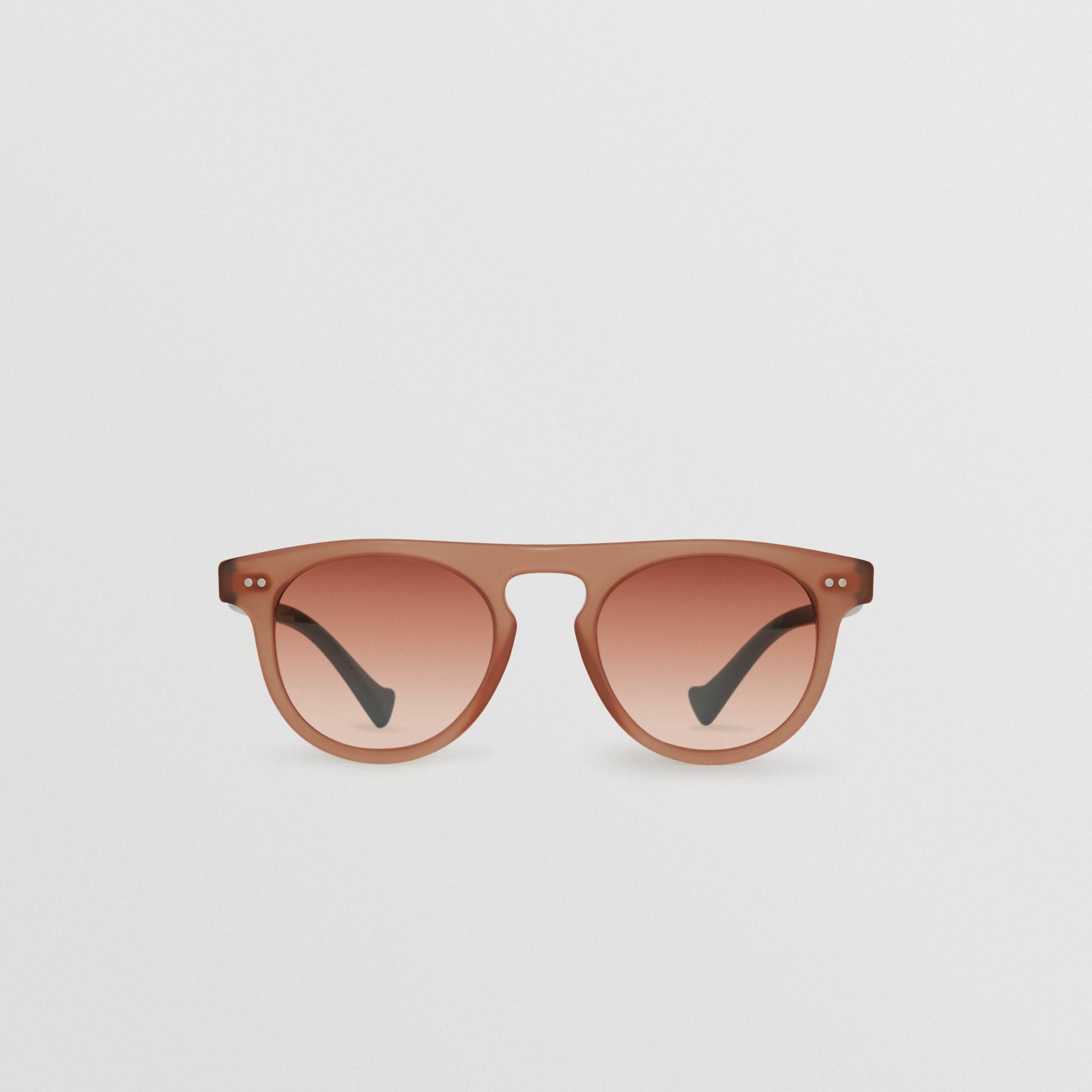 burberry keyhole round frame sunglasses