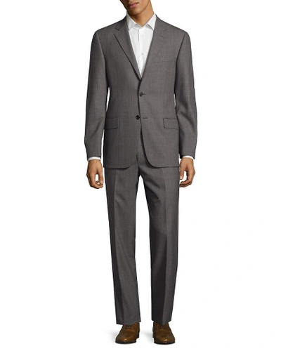 Shop Hickey Freeman Textured Plaid Wool Suit In Nocolor