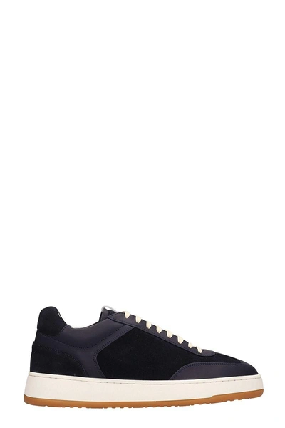 Shop Etq. Blue Suede Low 5 Sneakers
