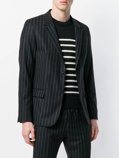 Shop Ami Alexandre Mattiussi Two Buttons Lined Jacket In Black