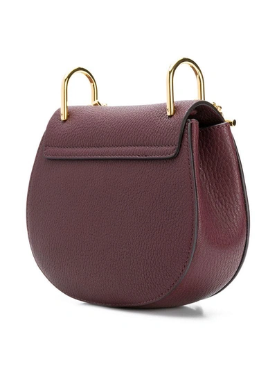 Shop Chloé Small Drew Shoulder Bag In Red
