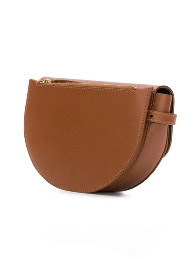 Shop Wandler Anna Buckle Belt Bag In Brown