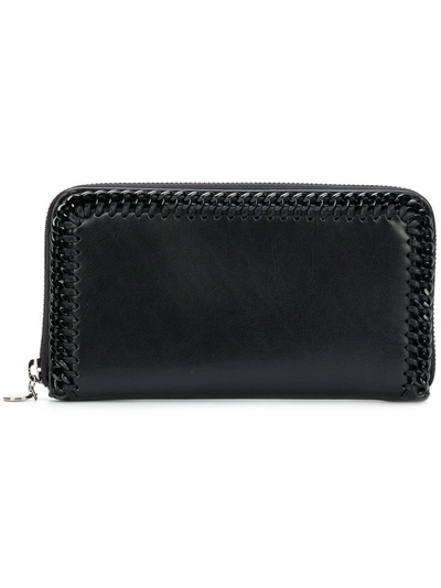 Shop Stella Mccartney Falabella Box Wallet - Black