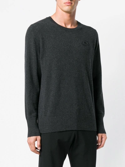 Shop Burberry Cashmere Sweater - Grey