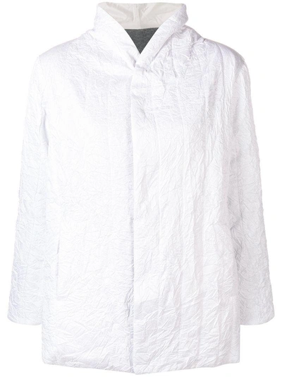 Shop Plantation Creased Wrap Jacket In White