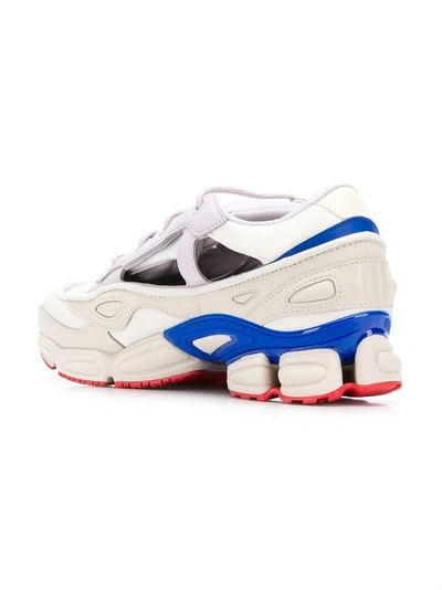 Shop Raf Simons Adidas By  Cut Out Runner Sneakers - White