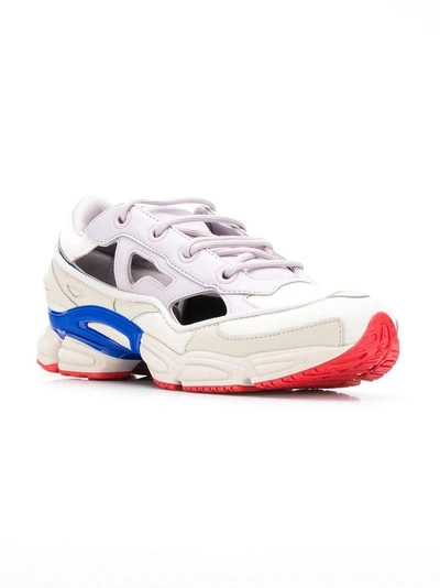 Shop Raf Simons Adidas By  Cut Out Runner Sneakers - White