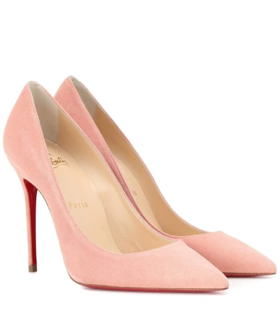 Shop Christian Louboutin Kate 100 Suede Pumps In Pink