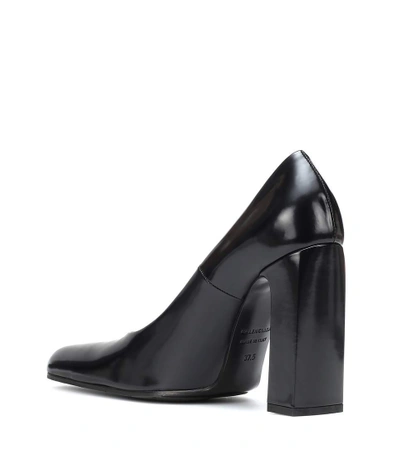 Shop Balenciaga Leather Pumps In Black