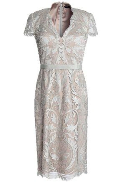 Shop Catherine Deane Woman Appliquéd Tulle Dress Platinum