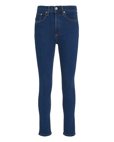 Shop Rag & Bone High-rise Dark Blue Skinny Jeans