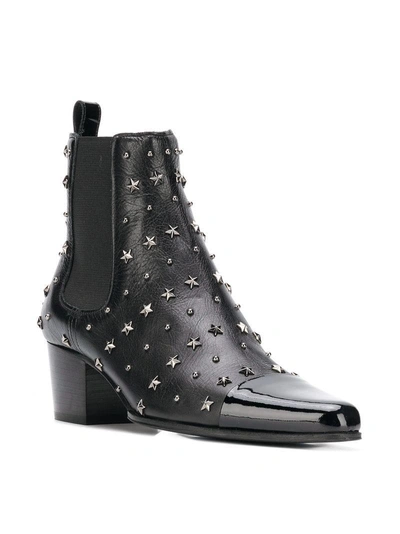 Shop Balmain Studded Arthemisia Etoiles Boots - Black