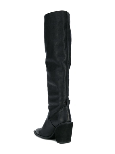 Shop Paloma Barceló Pointed Toe High Boots - Black