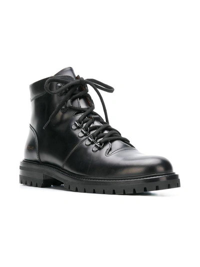 Shop Common Projects Hiking Boots - Black