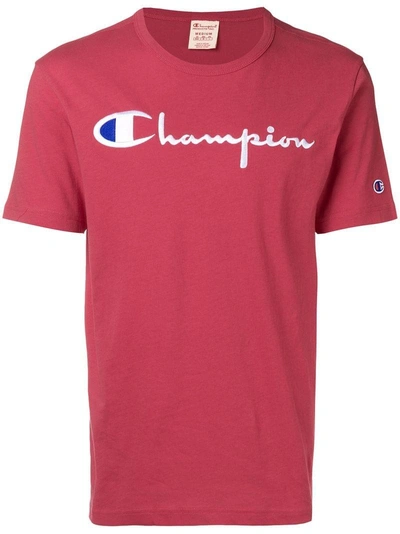 Shop Champion Logo Print T-shirt - Red
