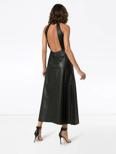 Shop Skiim Rafaela Sleeveless Leather Dress - Black