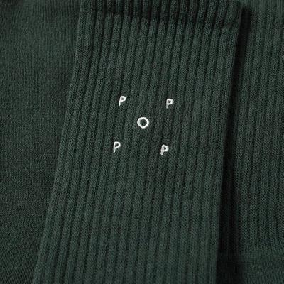 Shop Pop Trading Company Pop Trading Company Logo Sock In Green