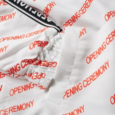Shop Opening Ceremony Retro Print Warm Up Jacket In White