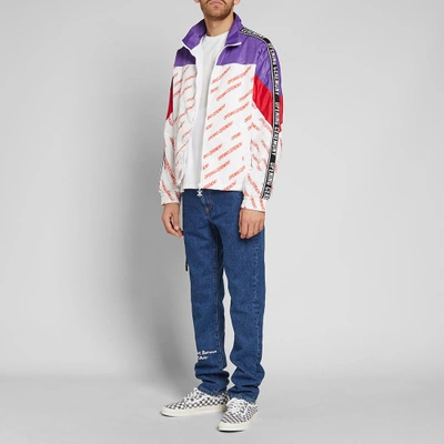 Shop Opening Ceremony Retro Print Warm Up Jacket In White
