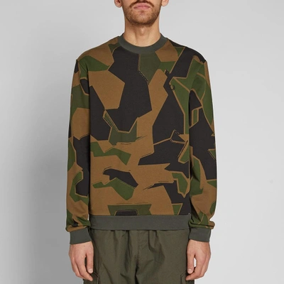 Fred Perry Camouflage Sweatshirt In Woodland Camo | ModeSens