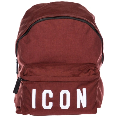 Shop Dsquared2 Men's Rucksack Backpack Travel  Icon In Red