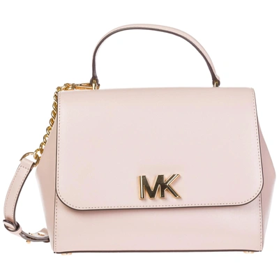 Shop Michael Kors Women's Leather Handbag Shopping Bag Purse Satchel In Pink