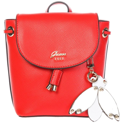 Shop Guess Women's Shoulder Bag  Varsity Pop Mini In Red